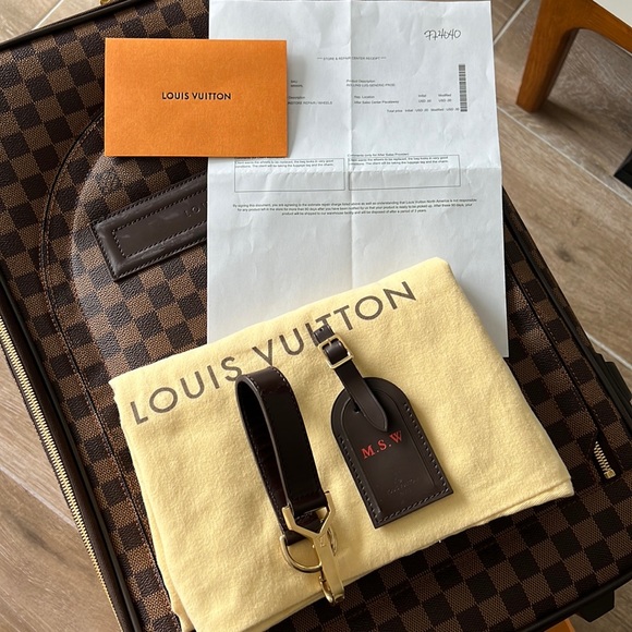 *SOLD* Louis Vuitton Pegase 55 Carry On Suitcase Brown Damier Ébène - Picture 12 of 17
